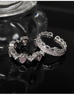          Free Shipping Pinky Electroplate Rings Set