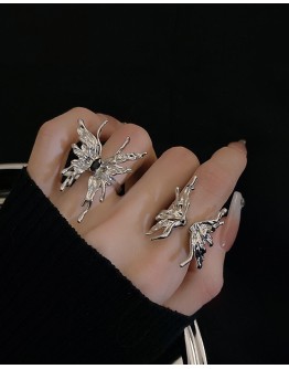          Free Shipping Electroplate Butterfly Rings