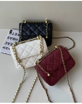    FREE SHIPPING FAUX LEATHER CHAIN MINI CROSSBODY BAGS
