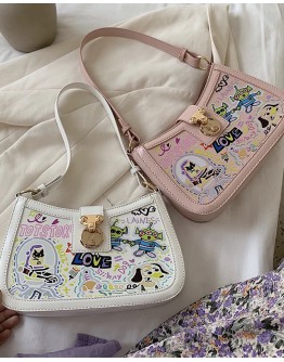 FREE SHIPPING TOYS STORY PATTERN ZIPPER SHOULDER BAGS