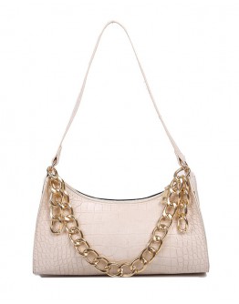   FREE SHIPPING FAUX LEATHER CHAIN ZIPPER SHOULDER-BAGS