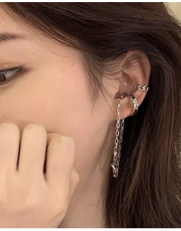 FREE SHIPPING CHAIN EARRINGS CLIPPED EARRING