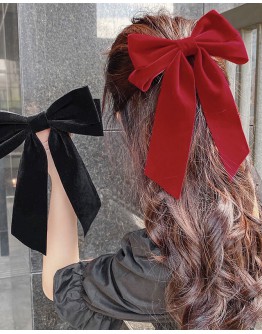 FAUX SUEDE BOWKNOT HAIRPIN