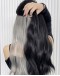                    Two-Tone Grey Curler V-Wig Hair 50cm