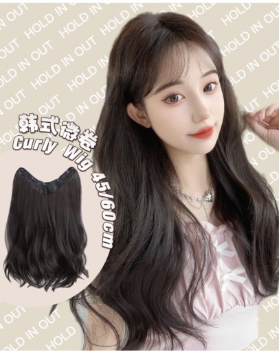                      Free Shipping Korea Nature Style Curly Wig 45/60cm