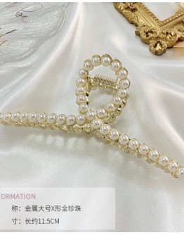   【Ready Stock】FREE SHIPPING  FAUX PEARL BIG HAIR-CLIPS