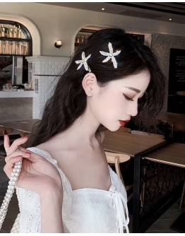   【Ready Stock】FREE SHIPPING RHINESTONE FAUX PEARL STAR HAIRPINS
