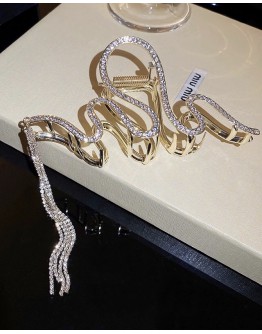        Free Shipping Rhinestone Fringe Bigger HairClips