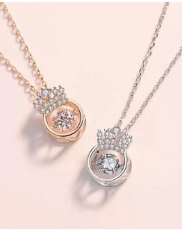 FREE SHIPPING RHINESTONE QUEEN NECKLACE WITH GIFT BOX