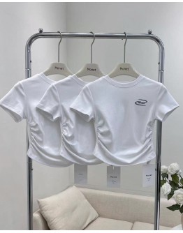        【READY STOCK】Free Shipping Basic Elastic Short Tops