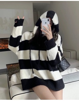       【READY STOCK】Free Shipping Hoodie Over-Size Knit Sweater