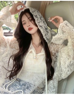        【REDAY STOCK】HOODIE LOOSE LACE OUTWEAR