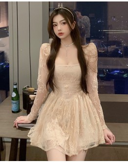     【READY STOCK】FREE SHIPPING A-LINE LACE DRESS