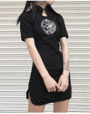         【Ready Stock】Embroider Dragon Cheongsam Dress 
