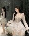 【READY STOCK 】Free Shipping White Lace A-Line Dress