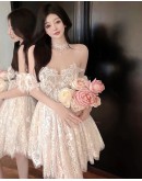      【READY STOCK】Free Shipping Off-The-Shoulder Lace Dress