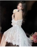      【READY STOCK】Free Shipping Off-The-Shoulder Lace Dress