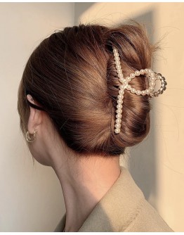         【READY STOCK】Free Shipping Gold Faux Pearl HairClips