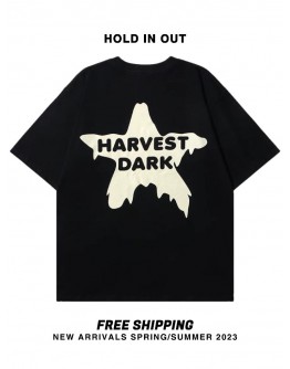      Free Shipping Unisex Star Harvest Dark Print Tops