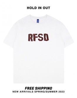              Free Shipping Unisex RFSD Print 100% Cotton Tops