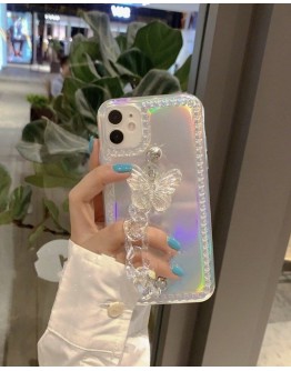 FREE SHIPPING IPHONE BUTTERFLY CHAIN CASE