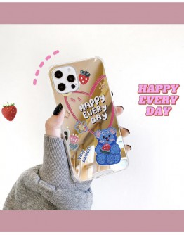 FREE SHIPPING HAPPY EVERY DAY BEAR LOVE CASE FOR IPHONE