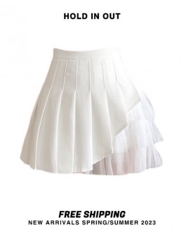              Free Shipping Hight-Waist Asymmetrical Skirt