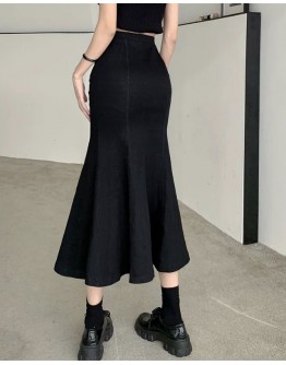          Free Shipping Metal Lace-Up Long-Skirt