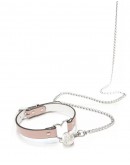                                                                【PREORDER】Kitty Heart Faux Leather Chain Bell Necklace