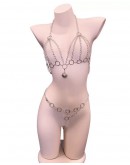                                                          【Preorder】40kg-55kg Silvery Chain Big Bell Bikini