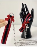                                                         【Preorder】Ribbon Bell Choker + Chain Accessories