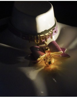                                                          【Preorder】Led Light Bell Ribbon Necklace + Gold Chain