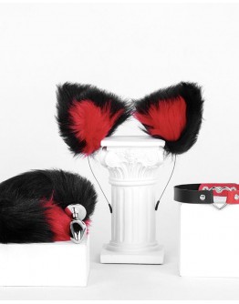                                                          【Preorder】Kitty Hairband Velvet Acc 3 in Set