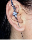                                                          【Preorder】Silvery Star Electroplate Single Earring