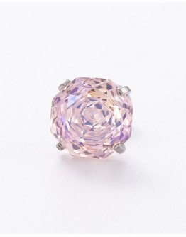                                                          【Preorder】Rose Rhinestone 6mm/ 8mm Titanium Earrings
