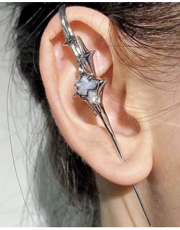                                                          【Preorder】Silvery Star Electroplate Single Earring
