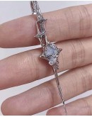                                                          【Preorder】Silvery Star Electroplate Single Earring