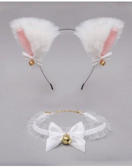                                                          【Preorder】Bell Cat Hairband / Necklace