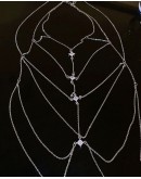                                        【Preorder】Rhinestone Chain Body-Necklace