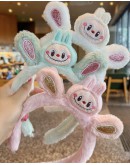                                                          【Preorder】Labubu Patterned Rabbit Hairbands