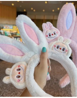                                                          【Preorder】Labubu Patterned Bigger Rabbit Hairbands