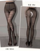                                                          【Preorder】High-Waist Ripped Stockings 