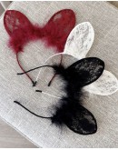                                                          【Preorder】Cos Rabbit Velvet Lace Hairband