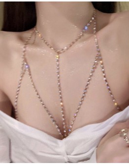                                                          【Preorder】Electroplated Gold Silvery-Plated Body Necklace