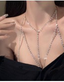                                                          【Preorder】Electroplated Gold Silvery-Plated Body Necklace
