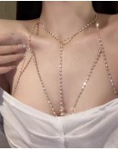                                                          【Preorder】Electroplated Gold Silvery-Plated Body Necklace