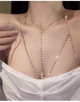                                                          【Preorder】Electroplated Gold Silvery-Plated Body Necklace