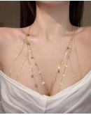                                                          【Preorder】Electroplated Dot Patterned Chain Body Necklace