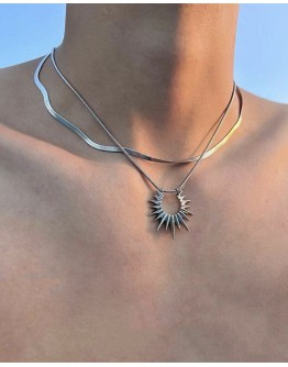                                                          【Preorder】Unisex Electroplated Metal 12 Style Necklace