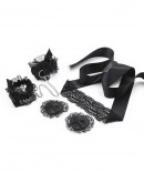                                                          【Preorder】Black Lace 3 In Set Sexy Lingeries
